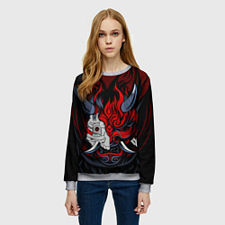 Свитшот женский SAMURAI LVL UP, цвет: 3D-меланж — фото 2