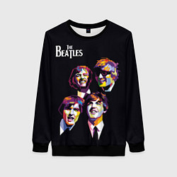 Свитшот женский The Beatles, цвет: 3D-черный