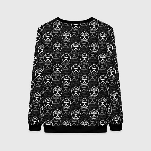 Женский свитшот СССР ПАТТЕРН / 3D-Черный – фото 2