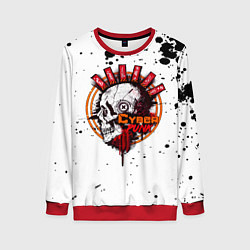 Свитшот женский Cyberpunk 2077, цвет: 3D-красный