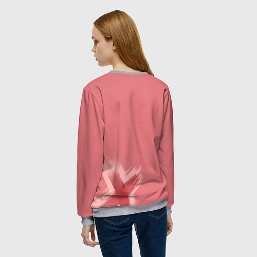 Женский свитшот Bad Girl / 3D-Меланж – фото 4