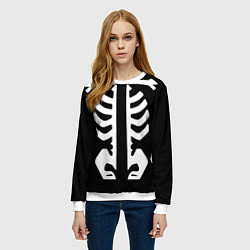 Свитшот женский Инцидент Кэмоно, цвет: 3D-белый — фото 2