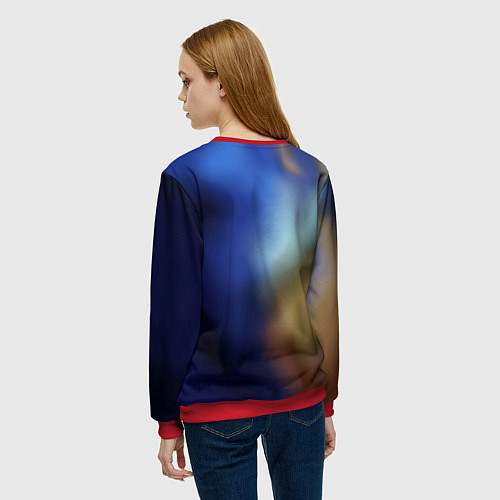 Женский свитшот Морской конёк / 3D-Красный – фото 4