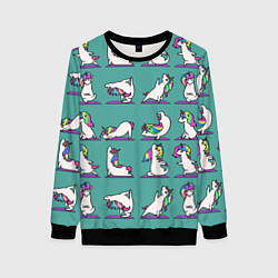 Женский свитшот Единороги Зарядка