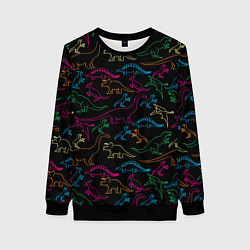 Женский свитшот Динозавры