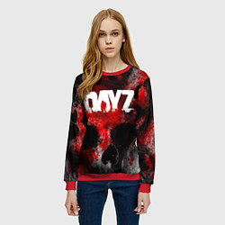 Свитшот женский DAYZ BLOOD ДЕЙЗИ КРОВЬ Z, цвет: 3D-красный — фото 2