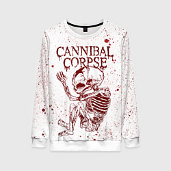 Свитшот женский Cannibal Corpse, цвет: 3D-белый