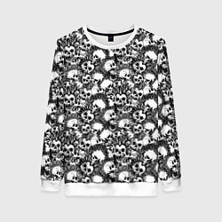 Свитшот женский Punks not Dead, цвет: 3D-белый
