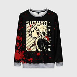 Свитшот женский Сузуя Токийский гуль, цвет: 3D-меланж