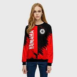 Свитшот женский YAMAHA ЯМАХА, цвет: 3D-черный — фото 2