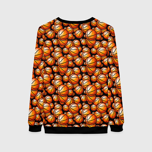 Женский свитшот Баскетбольные Мячи / 3D-Черный – фото 2