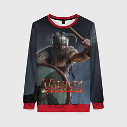 Свитшот женский Viking Valheim, цвет: 3D-красный