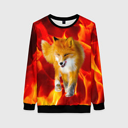 Свитшот женский Fire Fox, цвет: 3D-черный
