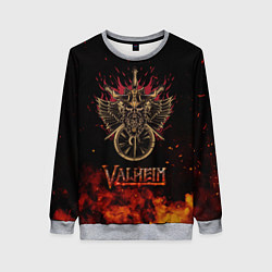 Женский свитшот Valheim символ черепа