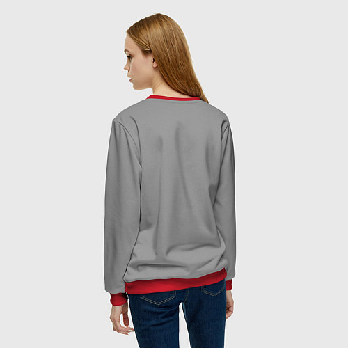 Женский свитшот MONOKUMA JUNKO / 3D-Красный – фото 4