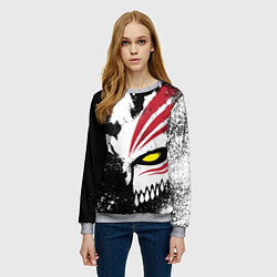 Свитшот женский БЛИЧ МАСКА BLEACH, цвет: 3D-меланж — фото 2