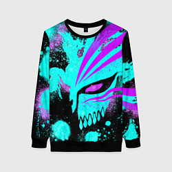 Свитшот женский БЛИЧ МАСКА ПУСТОГО НЕОН, цвет: 3D-черный