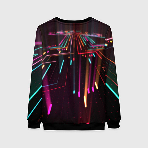 Женский свитшот Daft Punk Electrix / 3D-Черный – фото 2