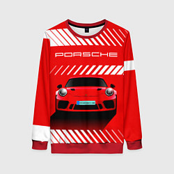 Женский свитшот PORSCHE ПОРШЕ RED STYLE