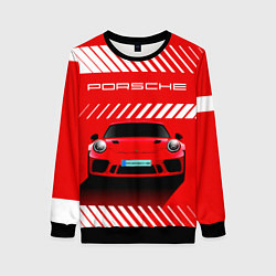 Женский свитшот PORSCHE ПОРШЕ RED STYLE