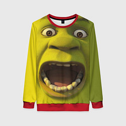 Женский свитшот Shrek is Yelling