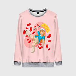 Свитшот женский Platelets, цвет: 3D-меланж