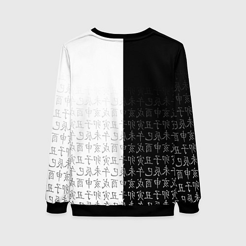 Женский свитшот СОН ДЖИН ВУ SOLO LEVELING / 3D-Черный – фото 2