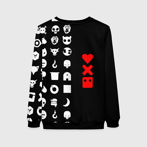 Женский свитшот Любовь, смерть и роботы / 3D-Черный – фото 2