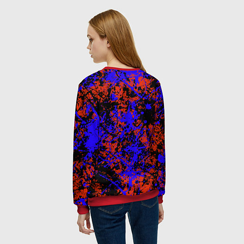 Женский свитшот Евангелион Evangelion / 3D-Красный – фото 4