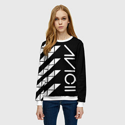 Свитшот женский AVICII ГЕОМЕТРИЯ, цвет: 3D-белый — фото 2