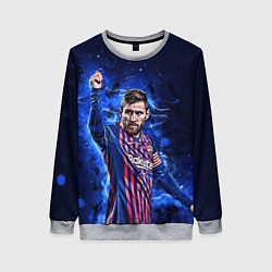 Свитшот женский Lionel Messi Barcelona 10, цвет: 3D-меланж