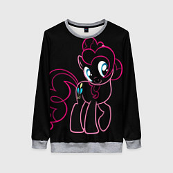 Свитшот женский Милая Флаттершайн, цвет: 3D-меланж