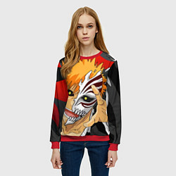 Свитшот женский Bleach, Ичиго Куросаки, цвет: 3D-красный — фото 2