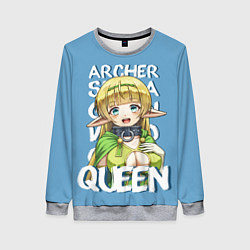 Свитшот женский Elf Queen, цвет: 3D-меланж