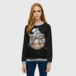 Свитшот женский Planetary Octopus, цвет: 3D-меланж — фото 2