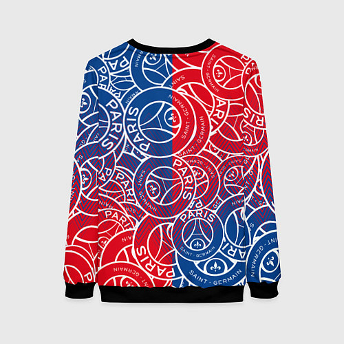 Женский свитшот ФК ПСЖ PARIS SAINT GERMAIN / 3D-Черный – фото 2