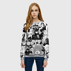 Свитшот женский Магическая Битва, цвет: 3D-меланж — фото 2