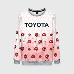 Свитшот женский Тойота - Racing Паттерн, цвет: 3D-меланж