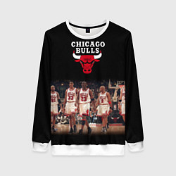 Свитшот женский CHICAGO BULLS 3, цвет: 3D-белый