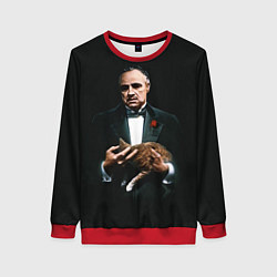 Свитшот женский КРЕСТНЫЙ ОТЕЦ ДОН КАРЛЕОНЕ, цвет: 3D-красный
