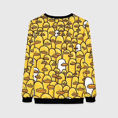 Женский свитшот Утки / 3D-Черный – фото 2