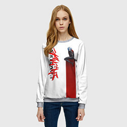 Свитшот женский EVANGELION ПИЛОТ EVA, цвет: 3D-меланж — фото 2