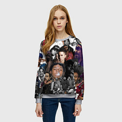 Свитшот женский Короли Рэпа KING RAP, цвет: 3D-меланж — фото 2