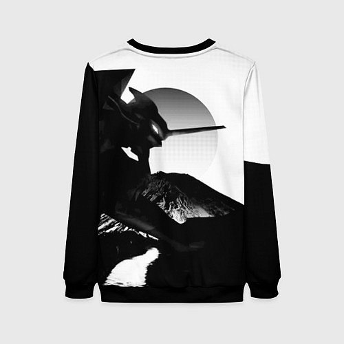 Женский свитшот ЗАКАТ ЕВАНГЕЛИОН / 3D-Черный – фото 2