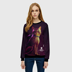 Свитшот женский Stray Game, цвет: 3D-черный — фото 2