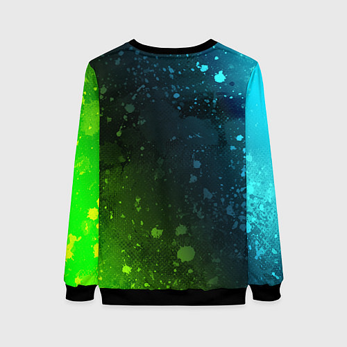 Женский свитшот ПАБГ New State - Брызги / 3D-Черный – фото 2