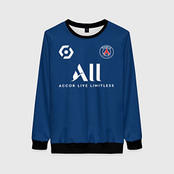 Свитшот женский Месси форма ПСЖ 20212022, цвет: 3D-черный