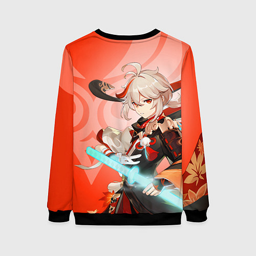Женский свитшот Genshin Impact, Кадзуха / 3D-Черный – фото 2