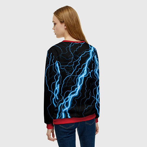 Женский свитшот Пико Pico Молния / 3D-Красный – фото 4