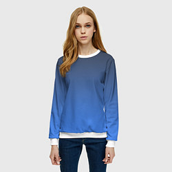 Свитшот женский DARK OCEAN GRADIENT, цвет: 3D-белый — фото 2